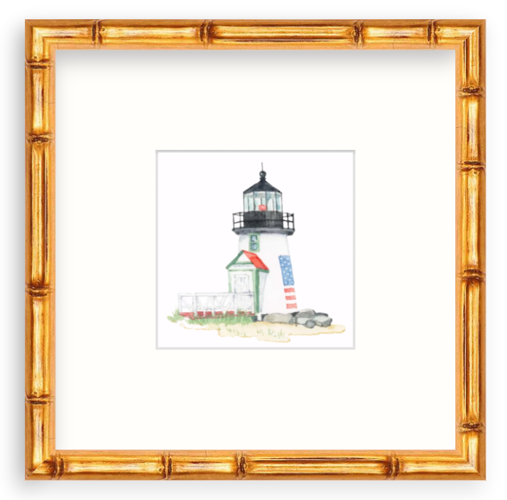 Trio Framed Nantucket Lighthouse Motifs
