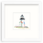Trio of Framed Lighthouse Motifs - White Frames